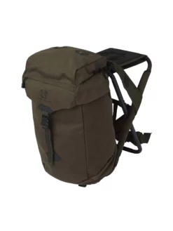 Der Chevalier Sitzrucksack 35l, besitzt eine Thermoskannen Tasche, eine Innentasche mit Reißverschluss und ist aus leisem und dennoch kräftigen Polyester hergestellt.