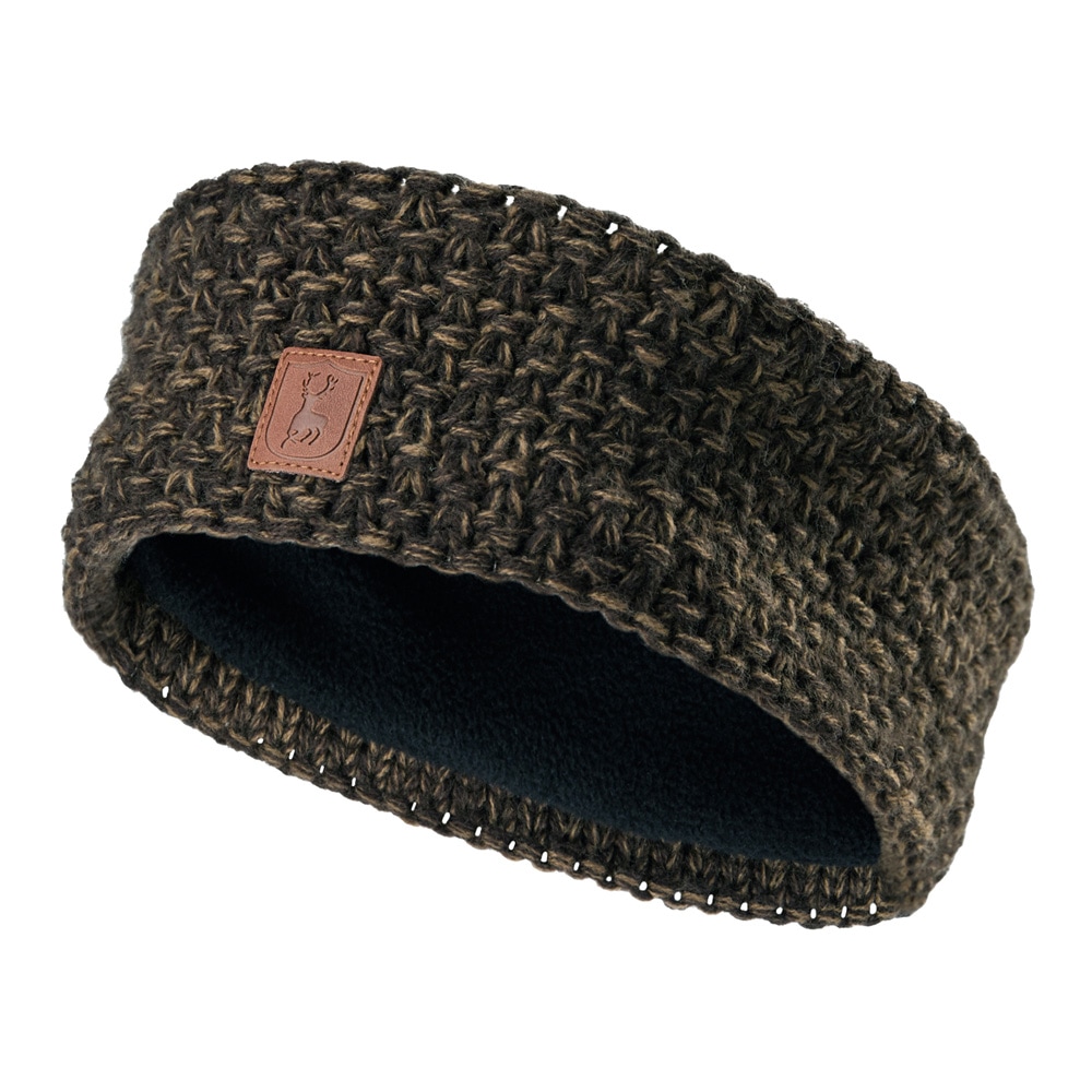 Das Deerhunter Damen Stirnband mit Logopatch in der Farbe Grün.