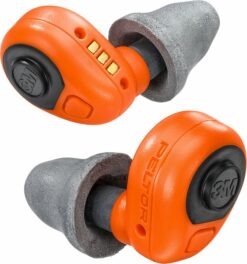 Peltor Gehörschutzstöpsel EEP-100 OR in ornage dämpfen den Impluslärm auf ca. 82 dB, in der Ladeschale können die Stöpsel per USB geladen werden