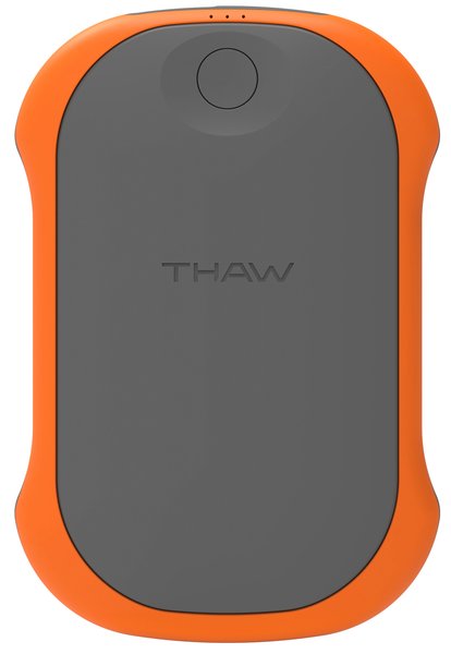 der THAW Handwärmer besetzt 3 Heizstufen, eine powerbank Funktion und leistet bis zu 17 Stunden Wärme