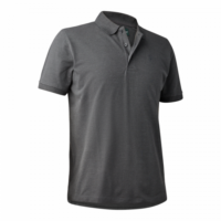 poloshirt-deerhunter-harris Deerhunter Herren Poloshirt Harris in Dark Grey Melange