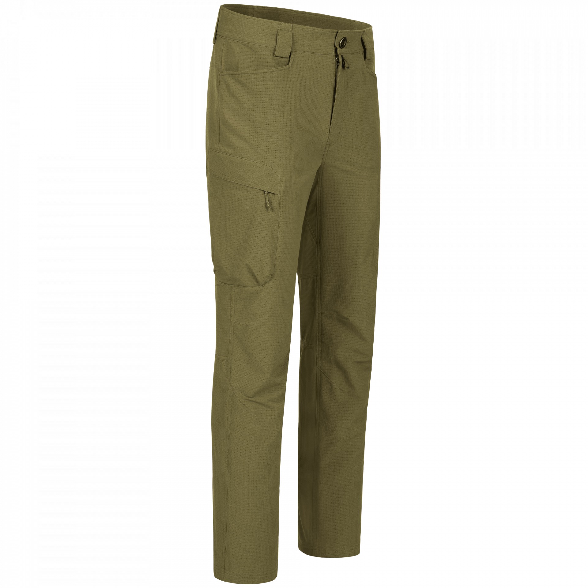 Die Blaser Herren Jagdhose AirFlow in der Farbe dunkel oliv besteht aus leichtem und hoch atmungsaktivem Stoff. Vorgeformte Kniebereiche und viele Taschen.