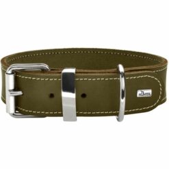 Das Hunter Halsband Aalborg Special in der Farbe olivgrün.